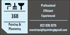168 Painting & Plastering Whanganui